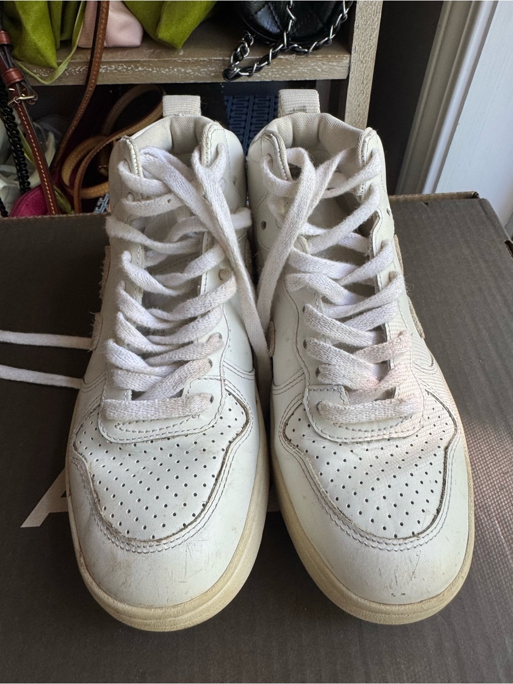 VEJA White High-Top Sneakers